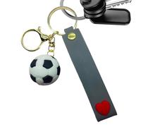 Porte-clés de ballon, porte-clés de football - Silicone 3D Ball Good Luck Keychain, anneaux de clés de fans de sport, pendentif de sac à dos pour, sacs de fans, faveurs de fête pour