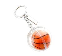 Porte-clés de basket-ball en acrylique de qualité supérieure, grand charme sportif, léger mais robuste, parfait pour les clés, les sacs à, les du jour du match, grand porte-clés de sport