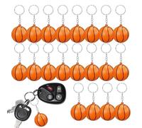 Porte-clés De Basket-ball - Mousse Éponge Douce, Balles De Sport À Presser Anti-stress, 20 Pièces D'articles De Remplissage De Sacs De Cadeaux En Vrac, Matériau PU , Récompenses De Carnaval | P