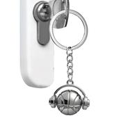 Porte-clés de basket-ball pour filles - Porte-clés mignon en alliage de zinc - Accessoires clés, petit pendentif casque de sport, breloque de sac créative et amusante pour garçons, cadeaux de sport,