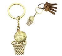 Porte-clés de basket-ball pour hommes,Porte-clés de basket-ball antirouille - de sport en trois dimensions créatifs Souvenir de voiture décoration à suspendre accessoires de sac à
