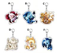 Porte-clés de biscuits de course de jeux mignons pour accessoires de sac, biscuits ombragés au lait pur vanille. Anneaux porte-clés cadeaux pour fans de bijoux Y2K F,D,E,B,C,ACartoonAlliage de fer