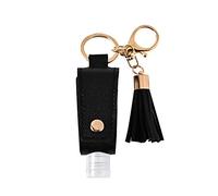 Porte-clés de bouteille de voyage vide, porte-désinfectant pour les mains, conteneurs rechargeables à presser de 30ml pour shampoing de toilette, bouteilles de désinfectant pour les mains