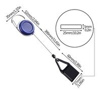 Porte-Clés De Ceinture De Briquet Rétractable Portable,Clip De Briquet,Laisse,Voyage,Camping,Randonnée,Pêche,Manchon - Type Blue