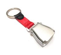 Porte-clés de Ceinture de sécurité pour Avion | Étiquette de Bagage | Haute qualité | Rouge - Fini Mat