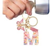 Porte-clés de e voiture pour femmes,Porte-clés de voiture avec porte-clés | Porte-clés mignon avec lettres porte-clés, pendentif de sac de voiture pour sacs à dos