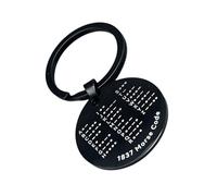 Porte-clés de communication secrète uniques avec code Morses gravé sur acier inoxydable Porte-clés à code en acier inoxydable