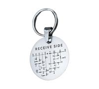Porte-clés de communication secrète uniques, Steel round shape