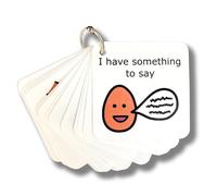 Porte-clés de communication visuelle en plastique (anglais)