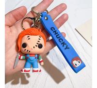 Porte-Clés De Fantôme Effrayant D'halloween Pour Bébé,Poupées D'horreur,Jeu D'enfant,Chucky,Tiffany Glen,Mini Figurines En Pvc,Jouet Clé,Cadeau Jogift