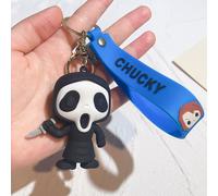 Porte-Clés De Fantôme Effrayant D'halloween Pour Bébé,Poupées D'horreur,Jeu D'enfant,Chucky,Tiffany Glen,Mini Figurines En Pvc,Jouet Clé,Cadeau Jogift