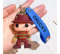 Porte-Clés De Fantôme Effrayant D'halloween Pour Bébé,Poupées D'horreur,Jeu D'enfant,Chucky,Tiffany Glen,Mini Figurines En Pvc,Jouet Clé,Cadeau Jogift
