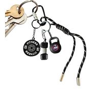 Porte-clés de fitness | Décoration tendance à suspendre pour sac, sac à main, téléphone portable, appareil photo, sac à dos, pour les amateurs de gym, hommes, femmes, garçons et filles, Noir, Refer to