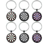 Porte-Clés De Fléchettes 6 Pièces, Porte-Clés De Fléchettes Intéressants, Porte-Clés Créatifs, Porte-Clés Personnalisés, Cadeaux pour Les Amateurs De Fléchettes