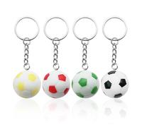Porte-Clés De Football 4 Pièces, Mini Porte-Clés De Football De Simulation, Pendentifs De Football Décoratifs, Porte-Clés Créatifs, Porte-Clés De Fan De Football