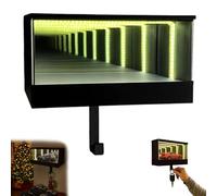 Porte-clés De Garage Infinity,key Holder for Wall Decor,car Garage Key Holder,Mini Garages L-umineux, Décoration Pour La Maison,Car Enthusiast Gift for Entryway Hallway Decor, Alimentation USB-A