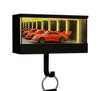 Porte-clés de garage Infinity, porte-clés lampe LED miroir infini avec lumière effet tunnel, porte-clés 3D mural, adapté aux amateurs de voitures, adapté aux entrées, couloirs, portes d'entrée