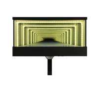 Porte-clés de garage - Porte-clés mural LED avec crochets, boîte de rangement à illusion de miroir, éclairage à induction, support de charge magnétique | pour entrée couloir bureau à domicile cuisine