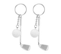 Porte-Clés De Golf 2 Pièces, Breloques De Sac, Porte-Clés sur Le Thème du Sport, Porte-Clés Cadeaux, Porte-Clés Décoratifs en Métal