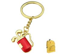 Porte-clés de golf, porte-clés de golf pour hommes | Porte-clés cadeaux de pour hommes et femmes, de Club de Golf en de Zinc, décorations de sac à dos 2D, cadeaux d'anniversaire et de n