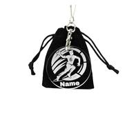 Porte-clés de handball personnalisé - Cadeau pour joueur de handball - Cadeau d'anniversaire pour homme - Article de fan de handball en acrylique - Cadeau de club pour handballeur