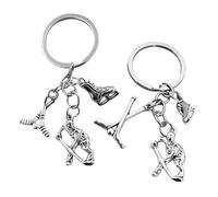 Porte-Clés De Hockey sur Glace 2 Pièces, Porte-Clés Créatifs en Métal, Porte-Clés Intéressants, Accessoires Clés, Petits Cadeaux pour Les Fans De Hockey