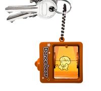 Porte-clés de jeu d'animation, machine de jeu d'animation, jouet pour tourner la page d'anime - Mignon pendentif de sac à dos, jouets d'animation pour tourner la page, avec motif coloré, pour
