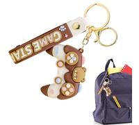 Porte-clés de jeu vidéo | Porte-clés manette de jeu | Porte-clés pendentif poignée de jeu | Adorable porte-clés de jeu | Porte-clés de sac à dos de dessin animé | Porte-clés de jeu vidéo portable pour