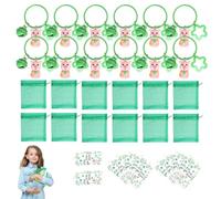 Porte-clés de la journée irlandaise de la Saint-Patrick - Pendentif décoratif saisonnier de maison de campagne - Bijou vert - Pour la famille, les amis, le rebord de fenêtre, le bureau