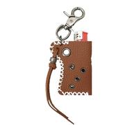 Porte-clés de l'utilitaire gothique - porte-clés de poche en cuir faux avec détail de goujon, organisateur d'équipement sécurisé | Accessoire pour l'escalade, le trekking, les voyages sur la route