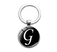 Porte-clés de luxe avec lettre pour couple, sac à main, cadeau d'étudiant, porte-clés amusant de A à Z avec 26 initiales - Améliorez l'amour G