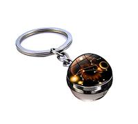 Porte-clés de luxe constellations porte-bonheur en forme de boule de verre pour couple - Améliore l'amour/symbolise la richesse et le succès #5 - Taille L