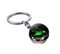 Porte-clés de luxe constellations porte-bonheur en forme de boule de verre pour couple - Améliore l'amour/symbolise la richesse et le succès #1 - Taille L