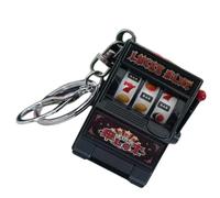 Porte-clés De Machine À Fruits Légers Facile Utiliser Accessoire Pendentif Clé Fruits Miniature Pour Le Plaisir Quotidien Porte-clés Rotation Facile