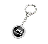 Porte-Clés De Mode De Voiture, Accessoires Cadeaux Pour Nouvelle Dacia Duster Logan Sandero Jogger Printemps Stepway Dokker Lodgy Mcv-Argent