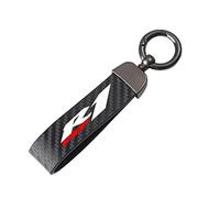 Porte-clés De Moto Motorcycle en Fibre De Carbone Corde en Cuir Couchette Keychain Key pour Yamaha YZF R1 1998-2014 2013 (Couleur : Noir, Size : Normal)