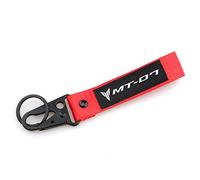 Porte-clés De Moto MT07 Universel Moto Accessoires Clé Shell Case Housse De Protection Et Porte-clés Porte-clés Anneau pour Yamaha MT07 MT-07 2015-2021 (Couleur : Keychain Red, Size : 1)