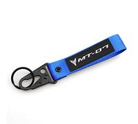Porte-clés De Moto MT07 Universel Moto Accessoires Clé Shell Case Housse De Protection Et Porte-clés Porte-clés Anneau pour Yamaha MT07 MT-07 2015-2021 (Couleur : Keychain Blue, Size : 1)