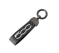 Porte-clés De Moto Porte-clés De Porte-clés De Voiture en Fibre De Carbone pour Accessoires FI-at 500 500L 500X Bravo Panda Tipo Punto (Couleur : 500, Size : Normal)