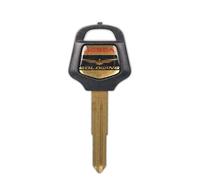 Porte-clés De Moto pour HON-DA Goldwing 1500 Gold Wing 1800 GL1800 GL150 Motorcy CNC Key Cover Cap Creative Keys Case Shell Embryon Blank Key (Couleur : Black Key, Size : 1)