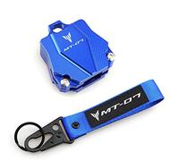 Porte-clés De Moto pour Yamaha MT07 MT-07 2015-2021 Universel Moto Accessoires Clé Shell Case Housse De Protection Et Porte-clés Porte-clés Anneau (Couleur : 1 Set Blue, Size : B)