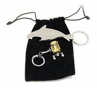 Porte-clés de moulinet de pêche et porte-clés d'ouvreur de bière de Style de poisson, cadeau de pêche miniature pour les pêcheurs