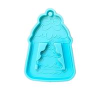 Porte-clés de Noël en silicone époxy - Pendentif - Artisanat de bijoux pour Noël - Cadeau d'amour - Moules en résine époxy