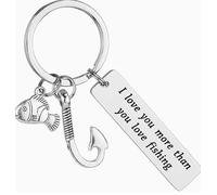 Porte-Clés De Pêche Anglais 2 Pièces, Thème Extérieur Amusant, Pendentif Artisanal Exquis, Adapté À La Décoration De Sac Et Aux Cadeaux.