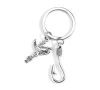 Porte-Clés De Pêche, Design Mignon, Porte-Clés à La Mode, Bonne Chance, Porte-Bonheur, Un Cadeau D'anniversaire Attentionné Pour Les Amis Pêcheurs