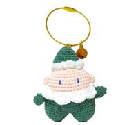 Porte-clés de Père Noël en crochet, porte-clés de sac à dos de Père Noël de dessins animés - Mignon porte-clés de décoration artisanale, pendentif porte-clés pour sac, sac à dos, sac à main