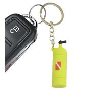 Porte-clés de plongée, porte-clés de plongée | Porte-clés en forme de réservoir d'oxygène de plongée en forme de cylindre d'air en Silicone - Porte-clés thème de plongée en forme de réservoir d'oxygèn