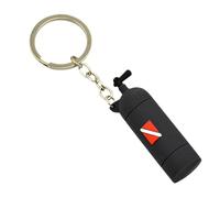 Porte-clés de plongée, porte-clés de plongée,Porte-clés en forme de réservoir d'oxygène de plongée en forme de cylindre d'air en Silicone | Porte-clés thème de plongée en forme de réservoir d'oxygène