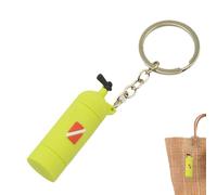 Porte-clés de plongée, porte-clés de plongée | Porte-clés en forme de réservoir d'oxygène de plongée en forme de cylindre d'air en Silicone - Avec joints toriques, accessoire d'équipement de plongée
