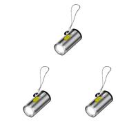 Porte-Clés De Poche Led De Type C,Lumière Forte,Mini Lampe De Poche,Petite Torche,Accessoires De Randonnée En Plein Air Et De Camping.Silver 3pcs.